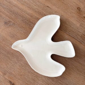 coupelle oiseau blanc