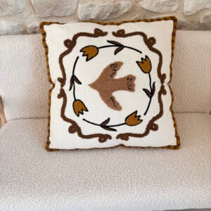 coussin influence colombe sable