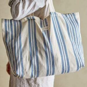 sac blue coton
