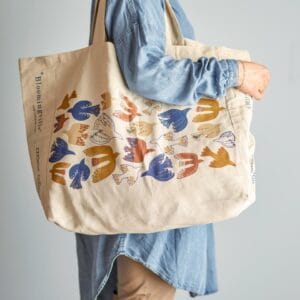 sac de courses anniversary oiseaux