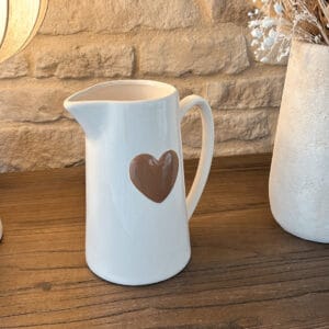 pichet cœur gm marron