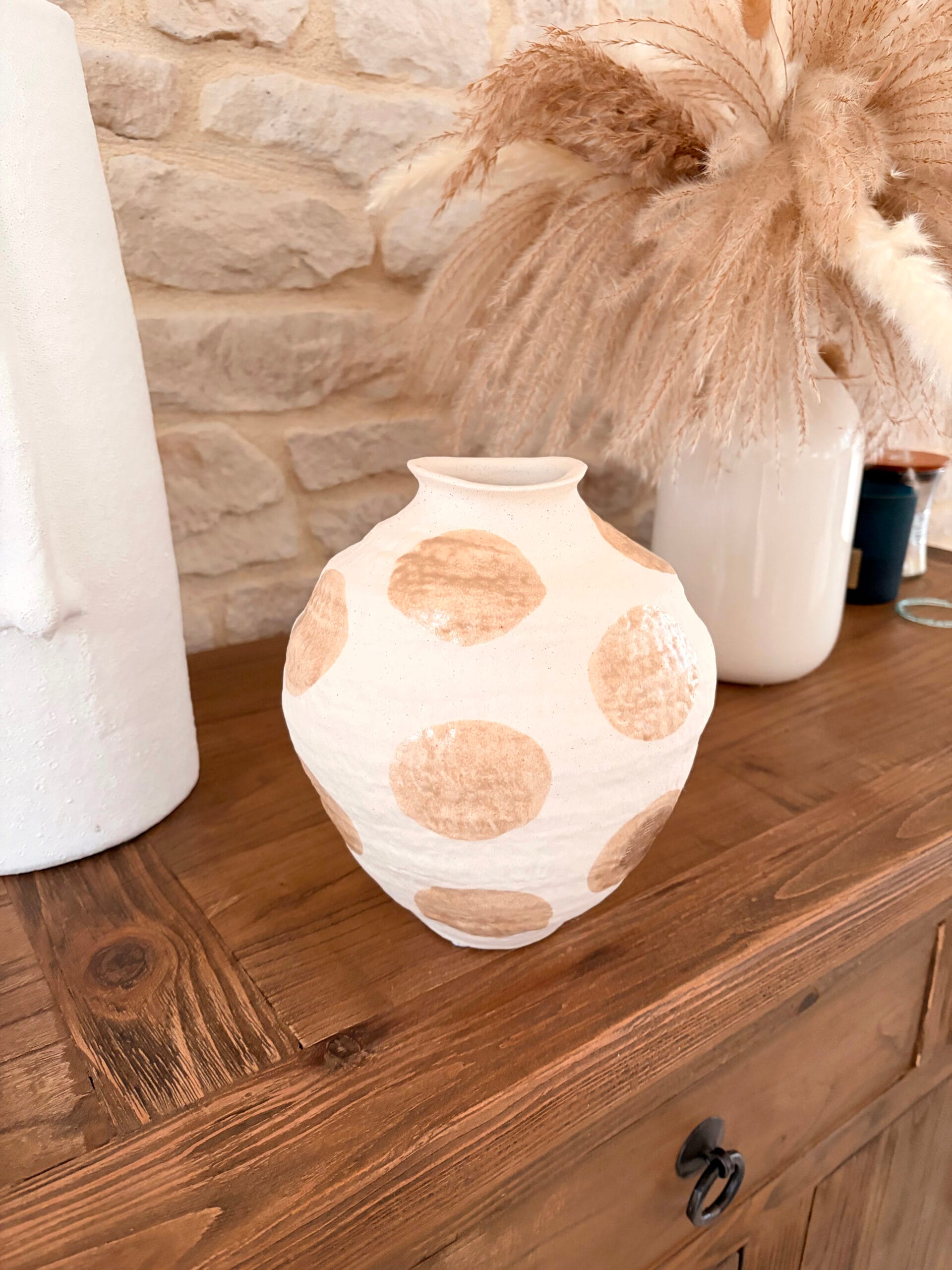 byron vase, nature, grès byron vase, nature, grès