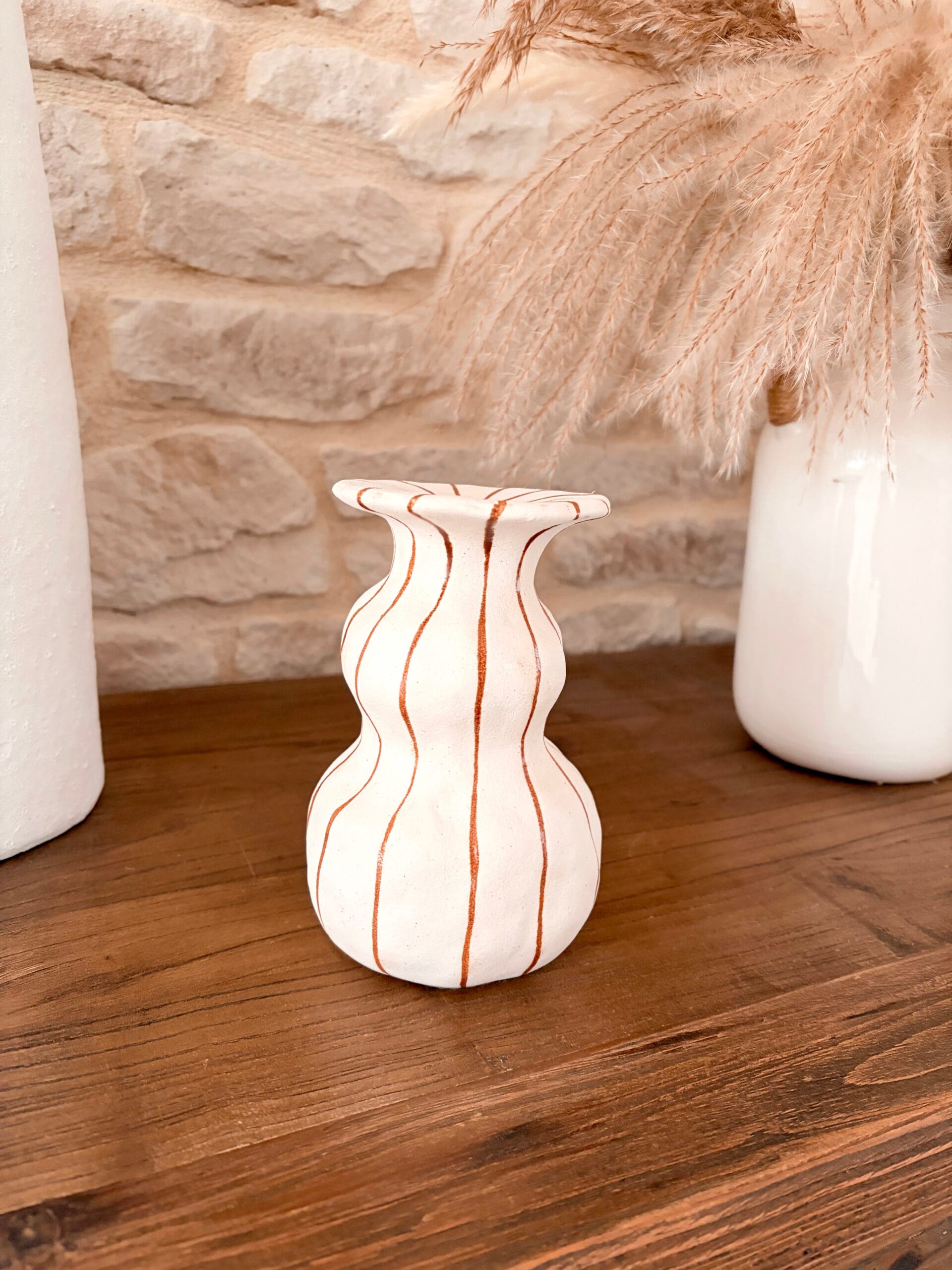 byron bougeoir, marron, grès byron bougeoir, marron, grès