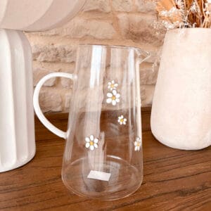 pichet marguerite verre